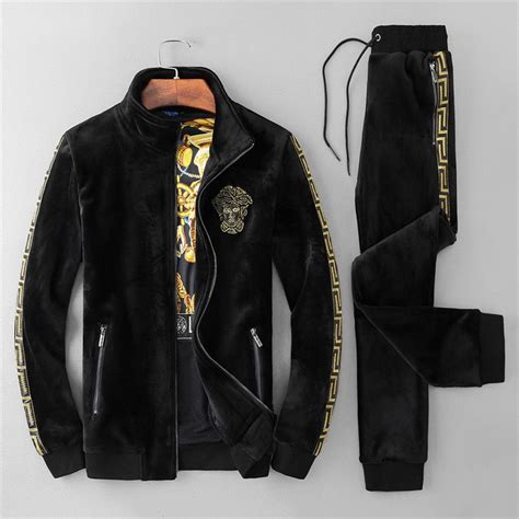 versace outfits men|men's Versace jogging suit.